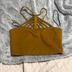 Bronze crop top